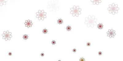 Light Multicolor vector natural backdrop with flowers.