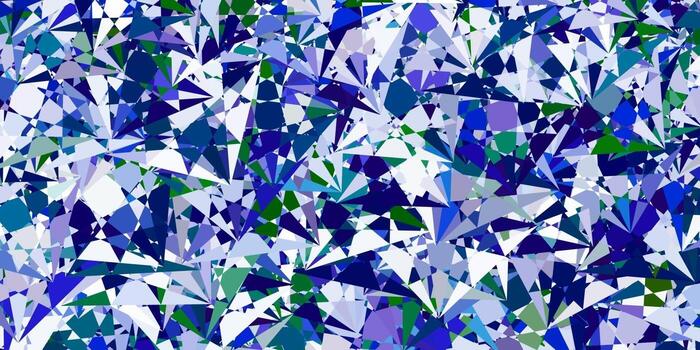 Light Multicolor vector template with triangle shapes.