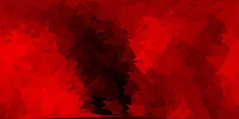 Dark orange vector abstract triangle template.