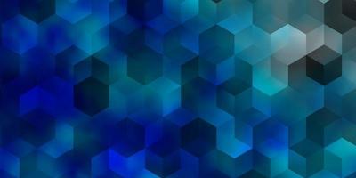 Light BLUE vector backdrop with hexagons.