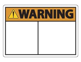 symbol warning sign label on white background vector