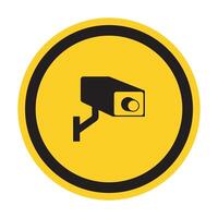 Signo de símbolo de cámara de seguridad CCTV, ilustración vectorial, aislar en la etiqueta de fondo blanco .eps10 vector