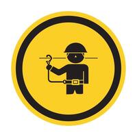 PPE Icon.Use Safety Belts Symbol Sign Isolate On White Background,Vector Illustration EPS.10 vector