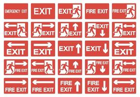 Emergency Exit Symbol Isolate On White Background,Vector Illustration EPS.10 vector