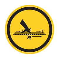 Warning Moving Part Cause Injury Symbol, Vector Illustration, Isolate On White Background Label. EPS10