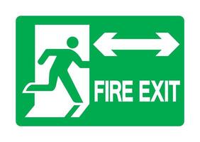 Exit Green Sign Isolate On White Background,Vector Illustration EPS.10 vector