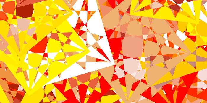 Light Orange vector texture with random triangles.