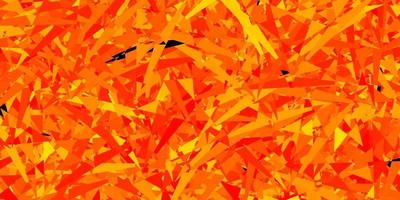 Light orange vector background with triangles.