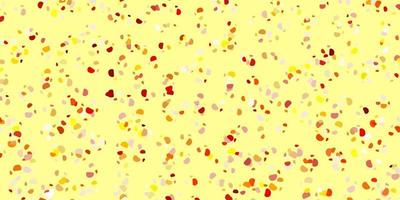 Light orange vector backdrop with chaotic shapes.