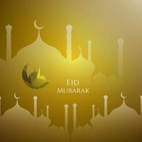 Abstract Eid Mubarak Islamic vector background design