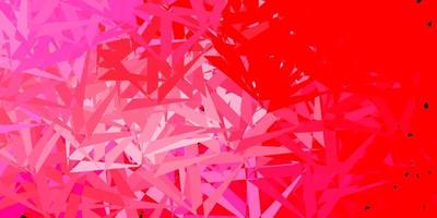 Light pink vector backdrop with triangles, lines.
