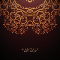 Beautiful mandala design decorative luxury background vector