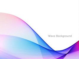 colorful wave style smooth modern background vector