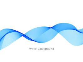 Blue wave design business background vector