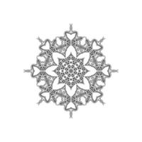 Decorative mandala design isolated background vector