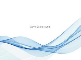 diseño de onda azul que fluye elegante fondo vector