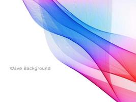 colorful wave style smooth modern background vector