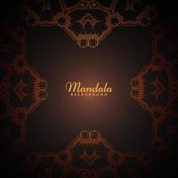 Decorative background with stylish mandala design ornament pattern vector