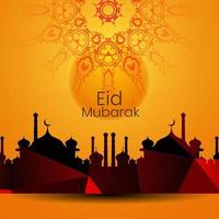 Abstract holy elegant decorative background for eid mubarak vector