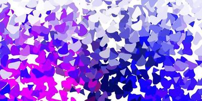 Light pink, blue vector pattern with abstract shapes.