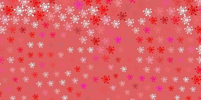 Light Pink vector backdrop with virus symbols.