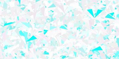 Light pink, blue vector background with polygonal forms.