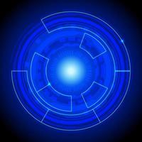 futuristic interface circle vector