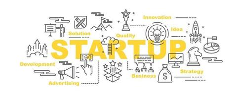 startup vector banner