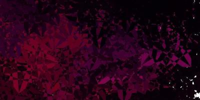 Dark Purple vector texture with random triangles.