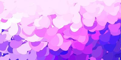 Light purple vector pattern with abstract shapes.