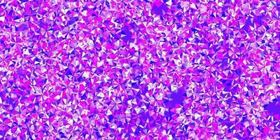 Light purple, pink vector texture with bright snowflakes.