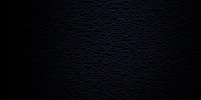 Dark BLUE vector background with bent lines.