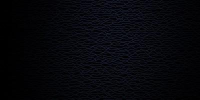 Dark BLUE vector background with bent lines.