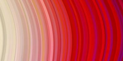 Light Red, Yellow vector backdrop with curves.