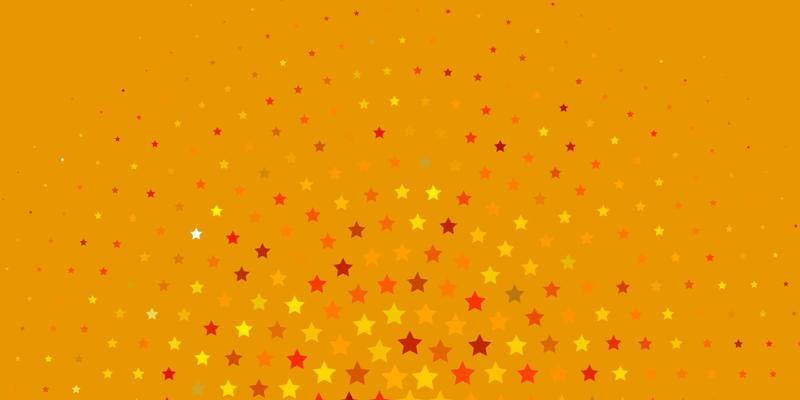 Light Yellow vector template with neon stars.