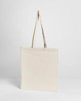 Front view fabric tote bag with copy space