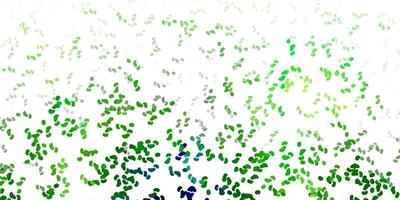 Light green vector background with random forms.