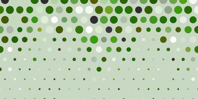 Light green vector background with spots.