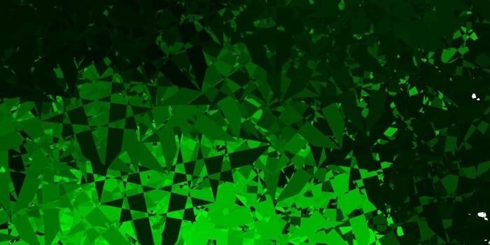 Dark Green vector layout with triangle forms.