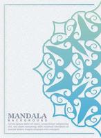 mandala cover in gradient color template vector