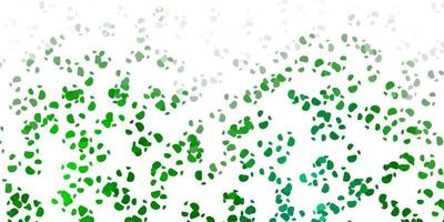 Light green vector background with random forms.