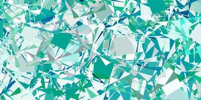 Light Green vector pattern with polygonal shapes.