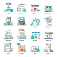 Shopping and Customer Services vector