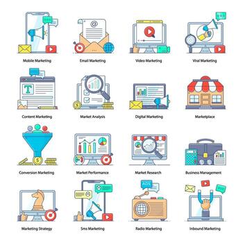 Digital Promotion Elements vector