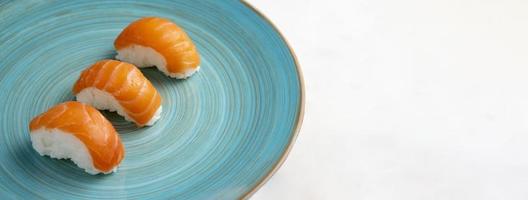 Vista cercana del delicioso concepto de sushi