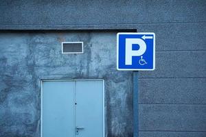 Wheelchair traffic signal on the road photo