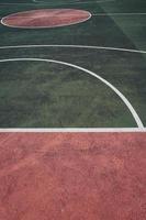 Street basketball court on the street photo