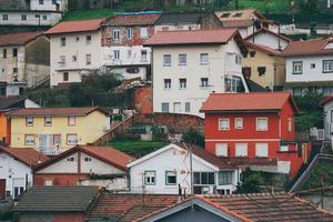 Building architecture in Bilbao city, Spain, travel destination photo