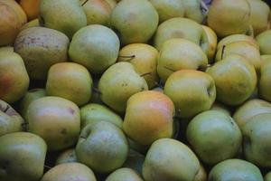 fruta de manzana verde, comida sana y sabrosa foto