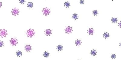 Light Purple, Pink vector natural layout with flowers.